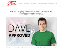 Tablet Screenshot of daveapproved.com
